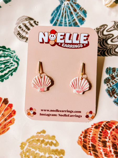 Painted Shell Earrings