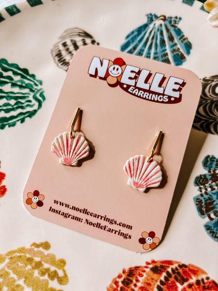Painted Shell Earrings