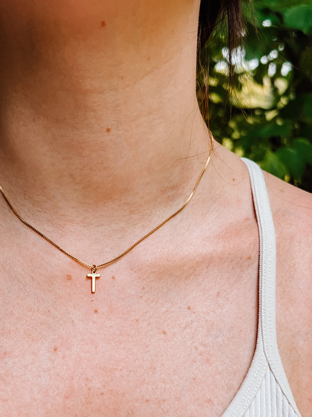 Dainty Gold Filled Initial Necklace