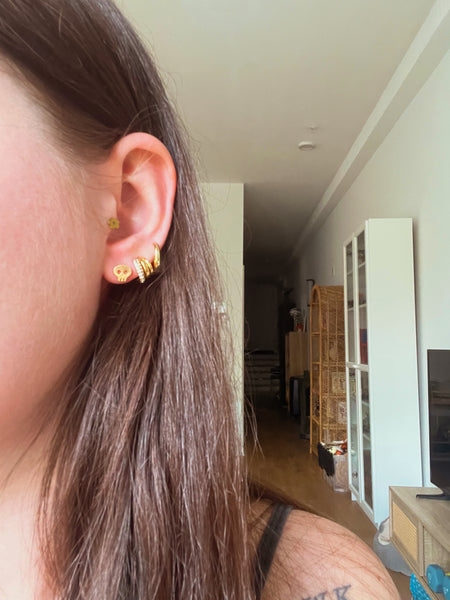 Fall Gold Plated Studs