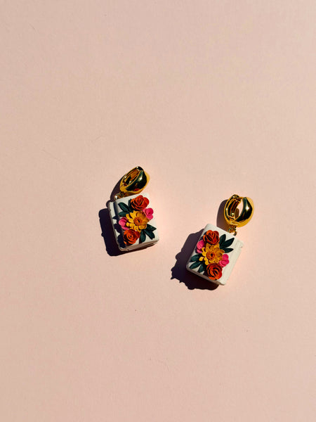 Bouquet Book Earrings