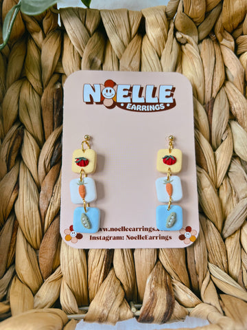 Triple Veggie Earrings