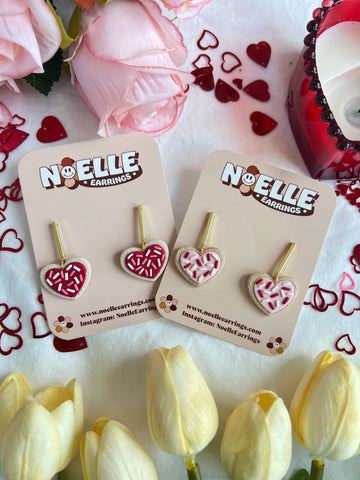 Heart Sugar Cookie Earrings