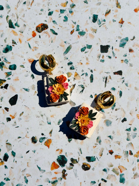 Bouquet Book Earrings