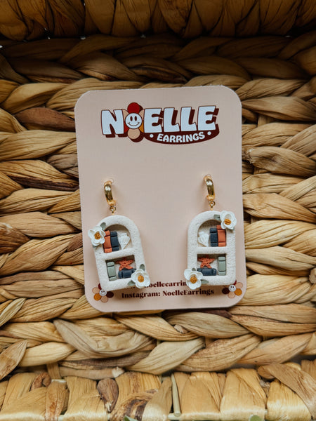 Coastal Bookshelf Earrings