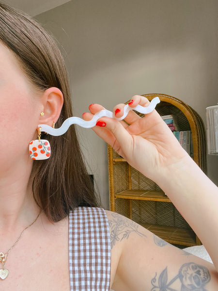 Summer Tomato Earrings
