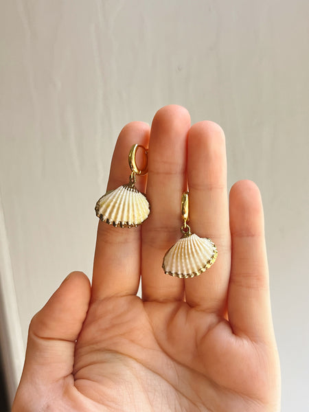 Seashell Huggies