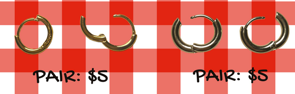 CHARM BAR: Pair of Huggies