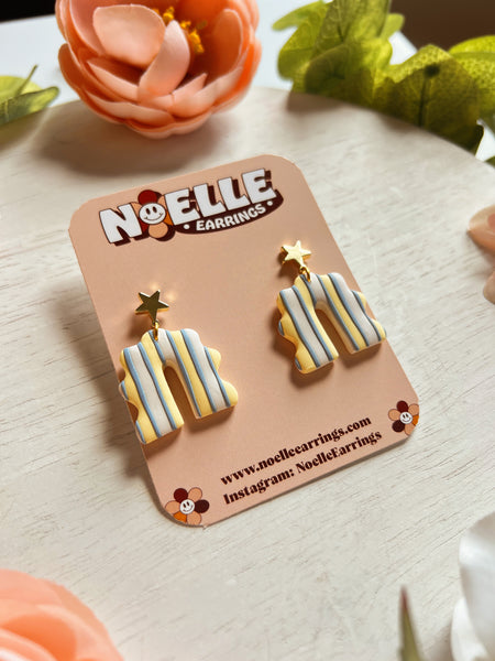 Whimsical Striped Squiggle Arches