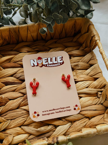 Mini Lobster Earrings