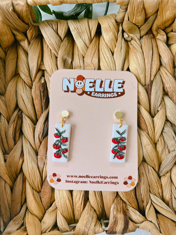 Heirloom Tomato Vine Earrings