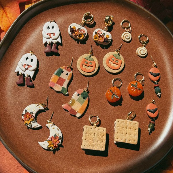 Patchwork Ghost Earrings