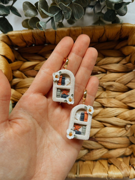 Coastal Bookshelf Earrings