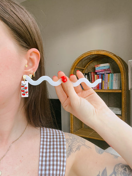 Heirloom Tomato Vine Earrings