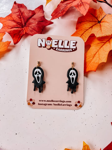 Ghost Face Earrings