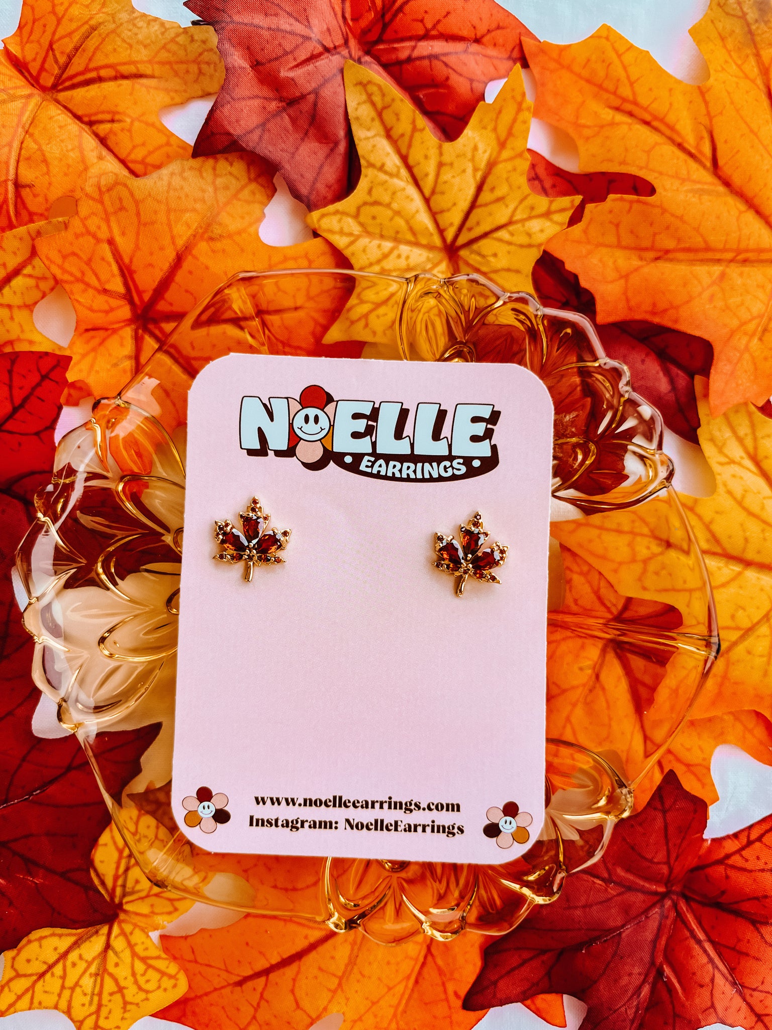 Gold Filled Maple Leaf Studs