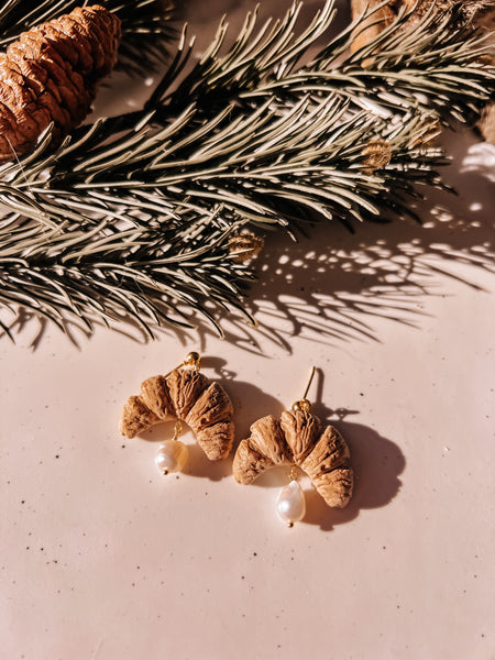 Girly Croissant Earrings