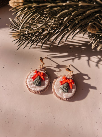 Christmas Tree Embroidery Hoops