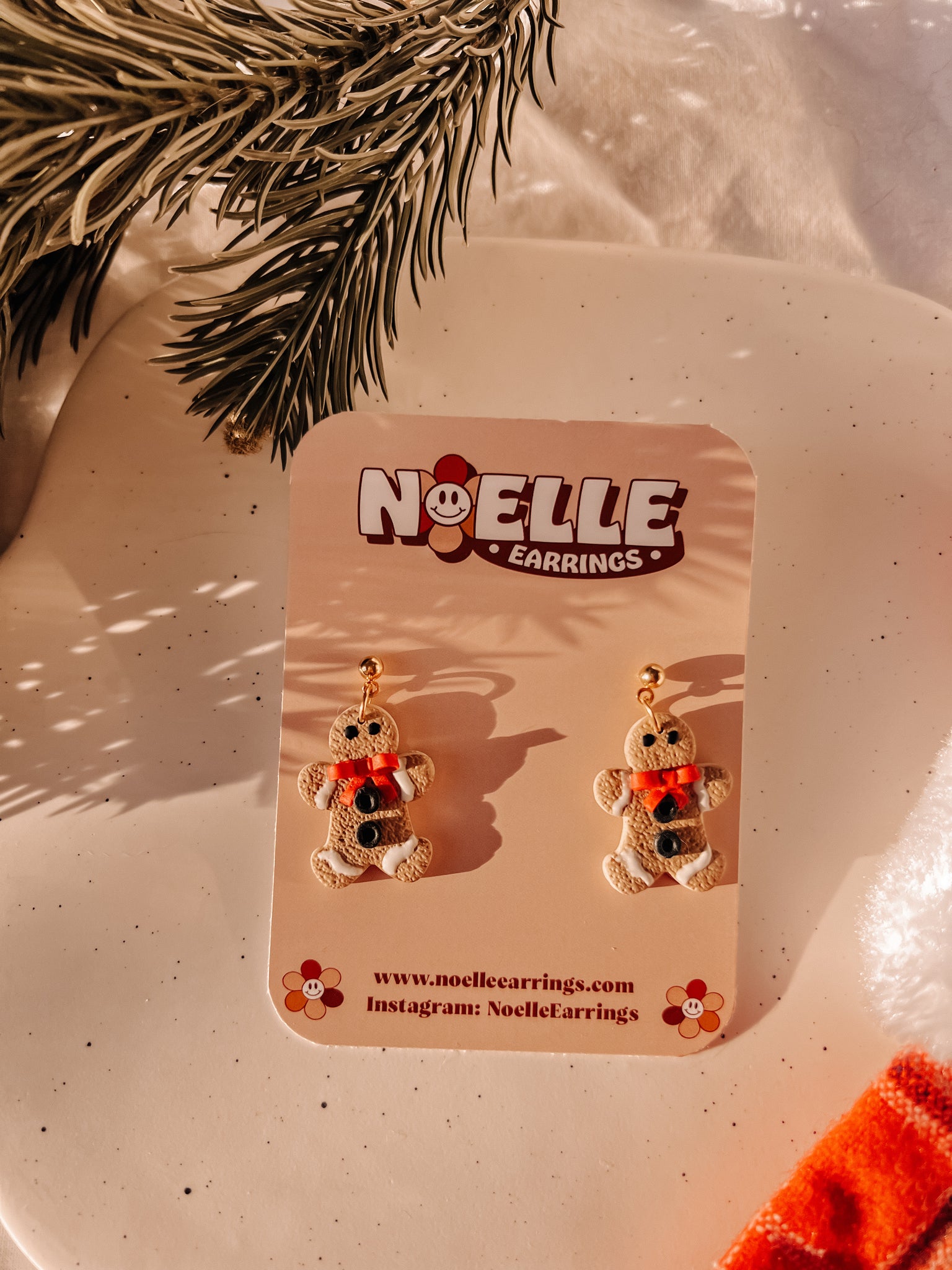 Gingerbread Man Earrings