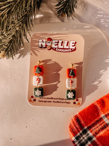 Triple Christmas Dangles