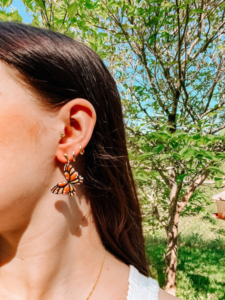 Monarch Butterfly Earrings