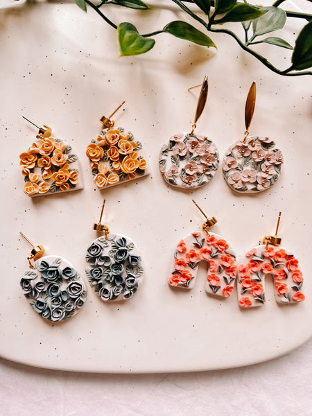 Soft Spring Floral Earrings