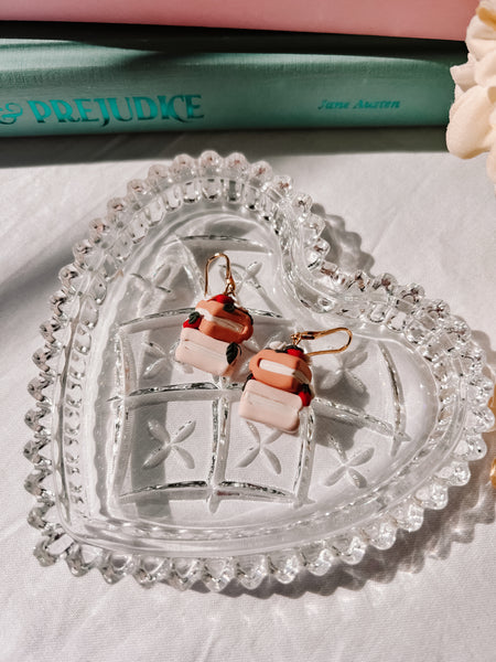 Strawberry Book Stack Earrings