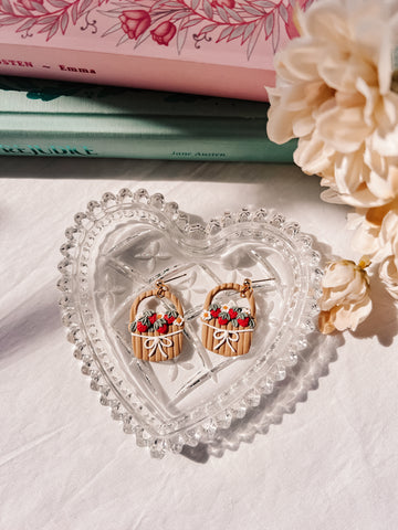 Strawberry Basket Earrings