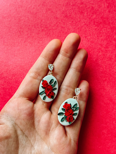 Valentine's Rose Earrings