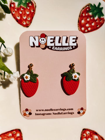 Blooming Strawberry Earrings
