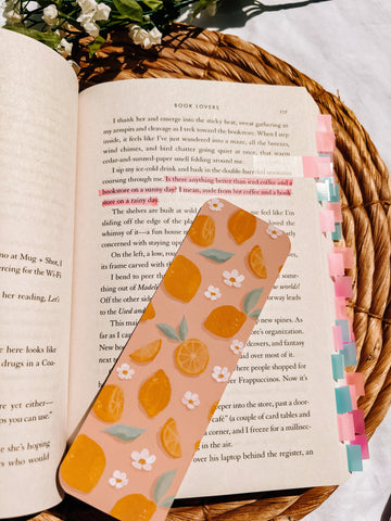 Painted Lemons Bookmark