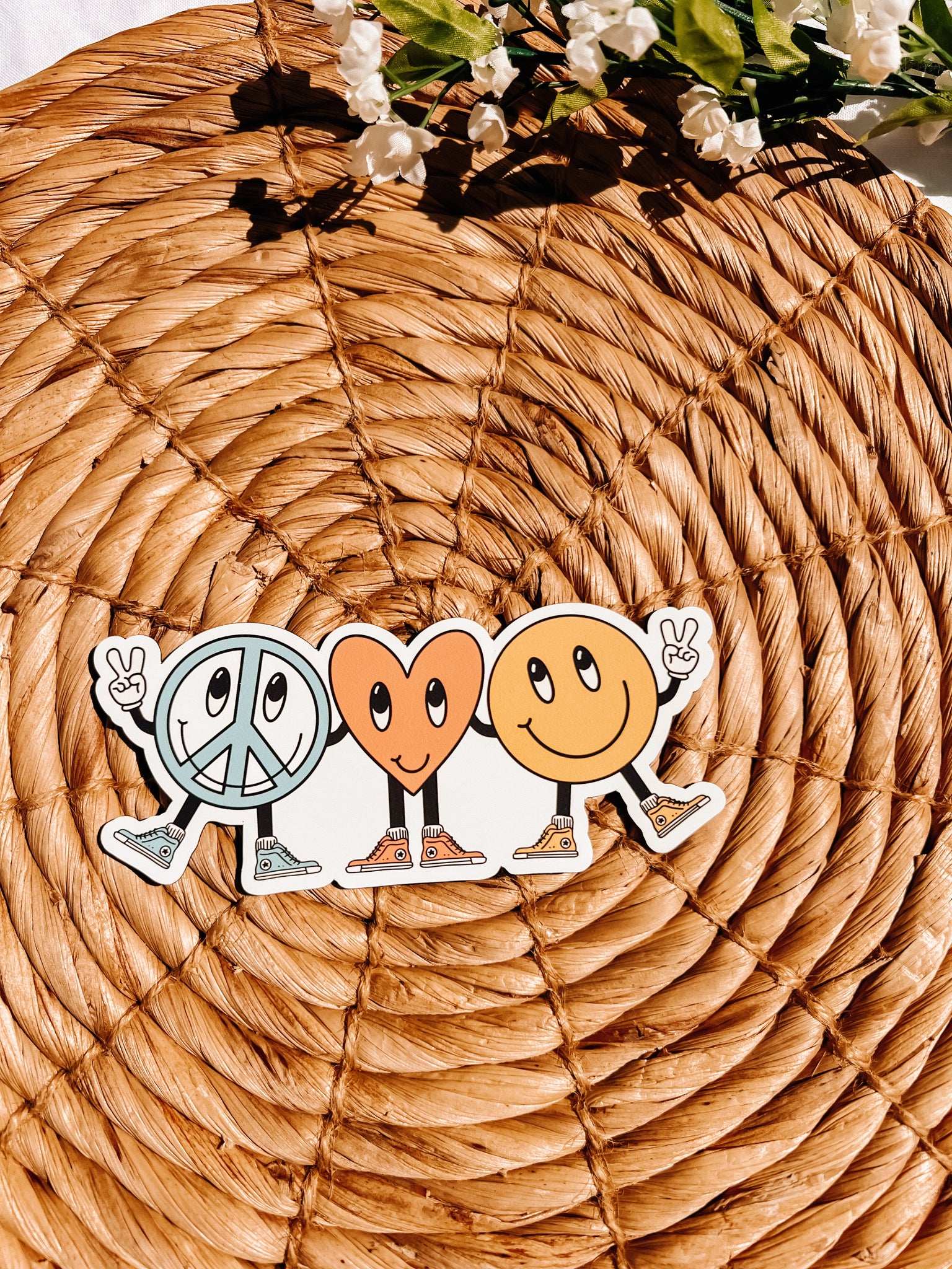 Peace Love & Happiness Magnet