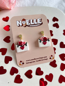 Floral Love Letter Earrings