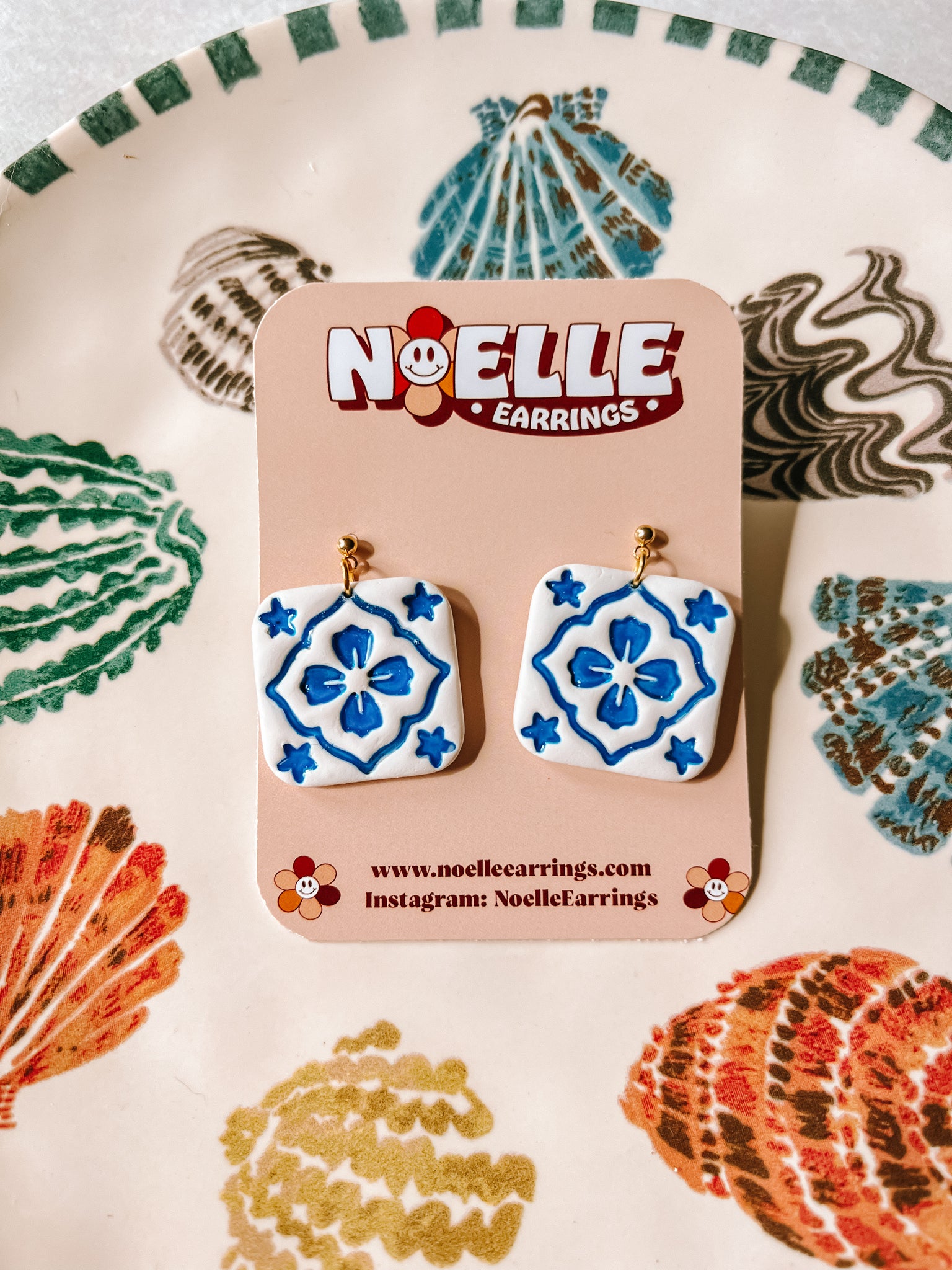 Mediterranean Tile Earrings