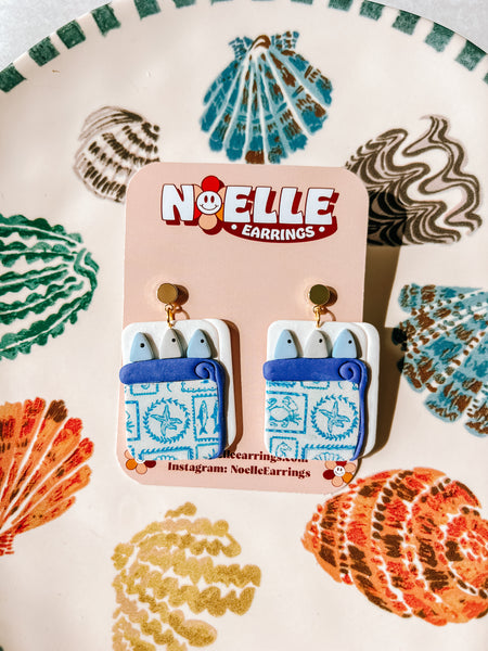 Sardine Tin Earrings