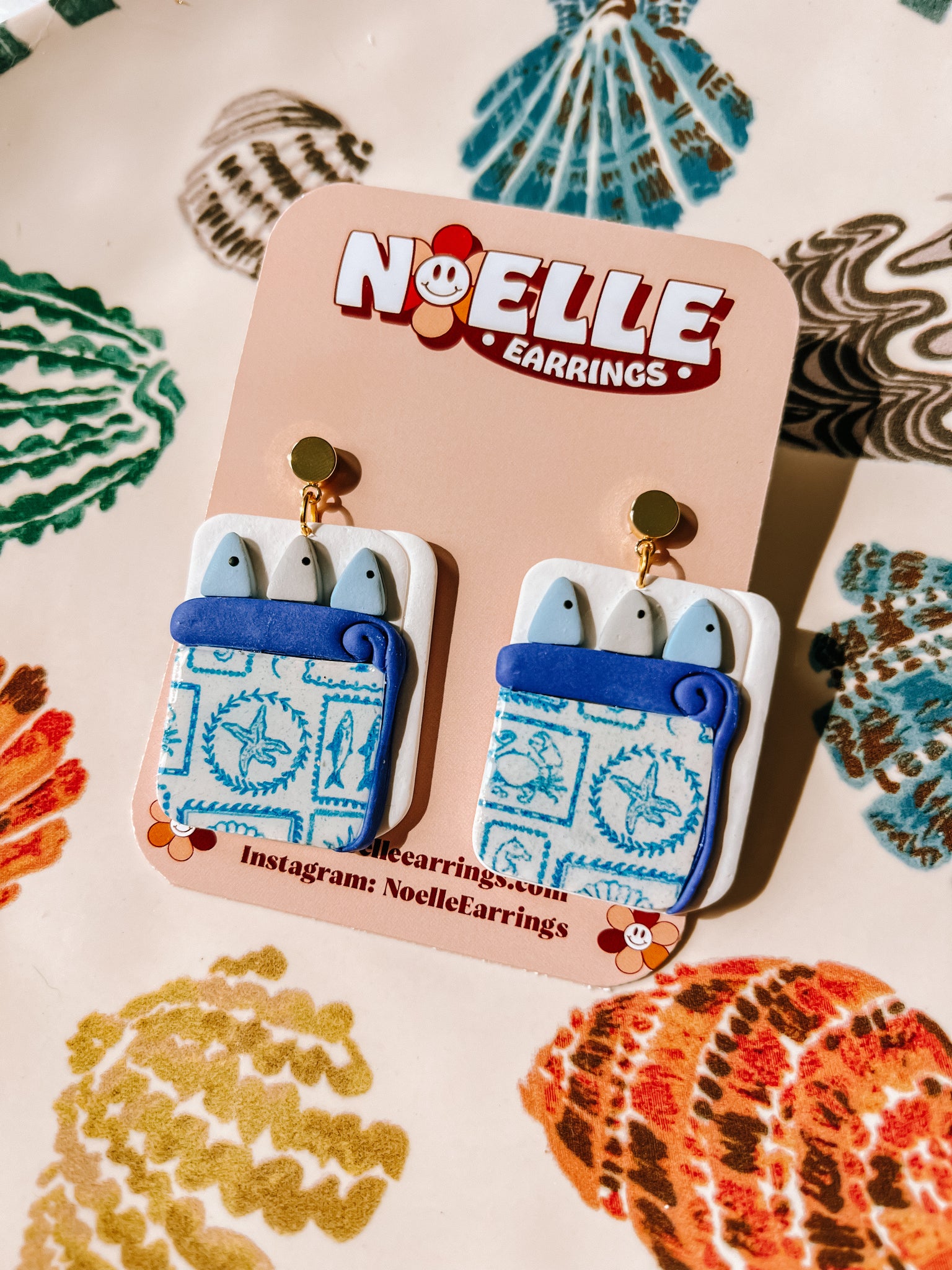 Sardine Tin Earrings