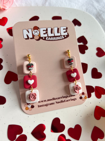 Triple Valentines Dangles