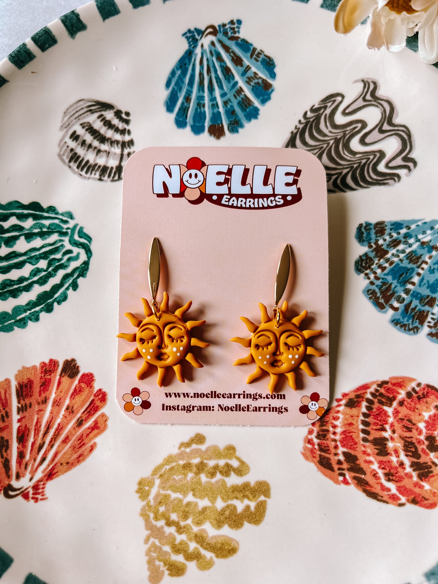 Freckled Sun Earrings