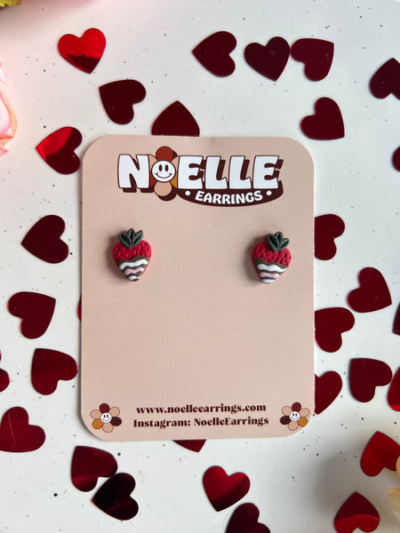 Chocolate Covered Strawberry Studs