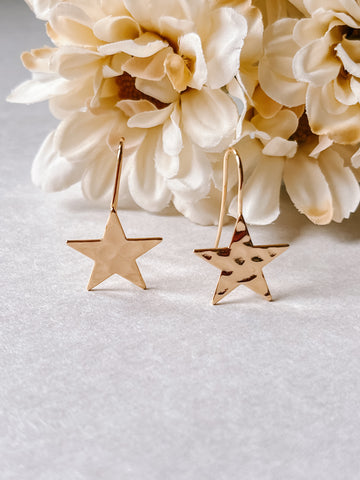 Hammered Star Drops