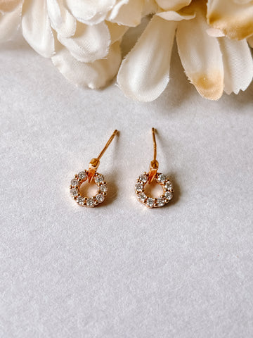 CZ Circle Studs