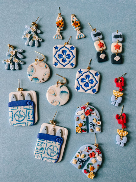 Mediterranean Tile Earrings