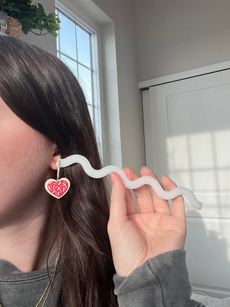 Heart Sugar Cookie Earrings