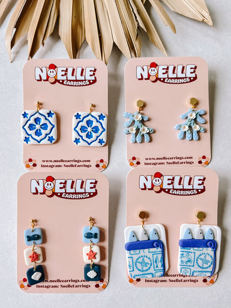 Mediterranean Tile Earrings