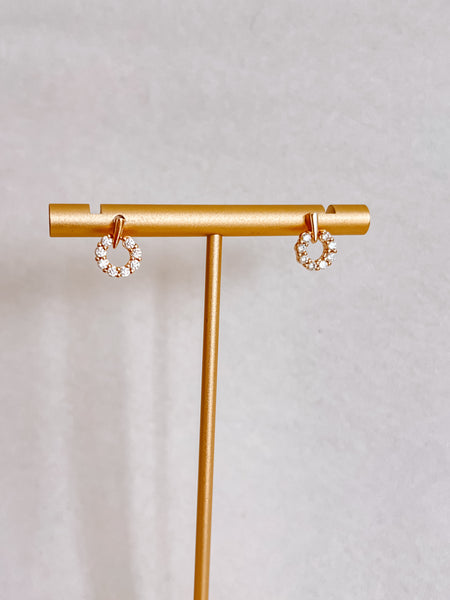 CZ Circle Studs