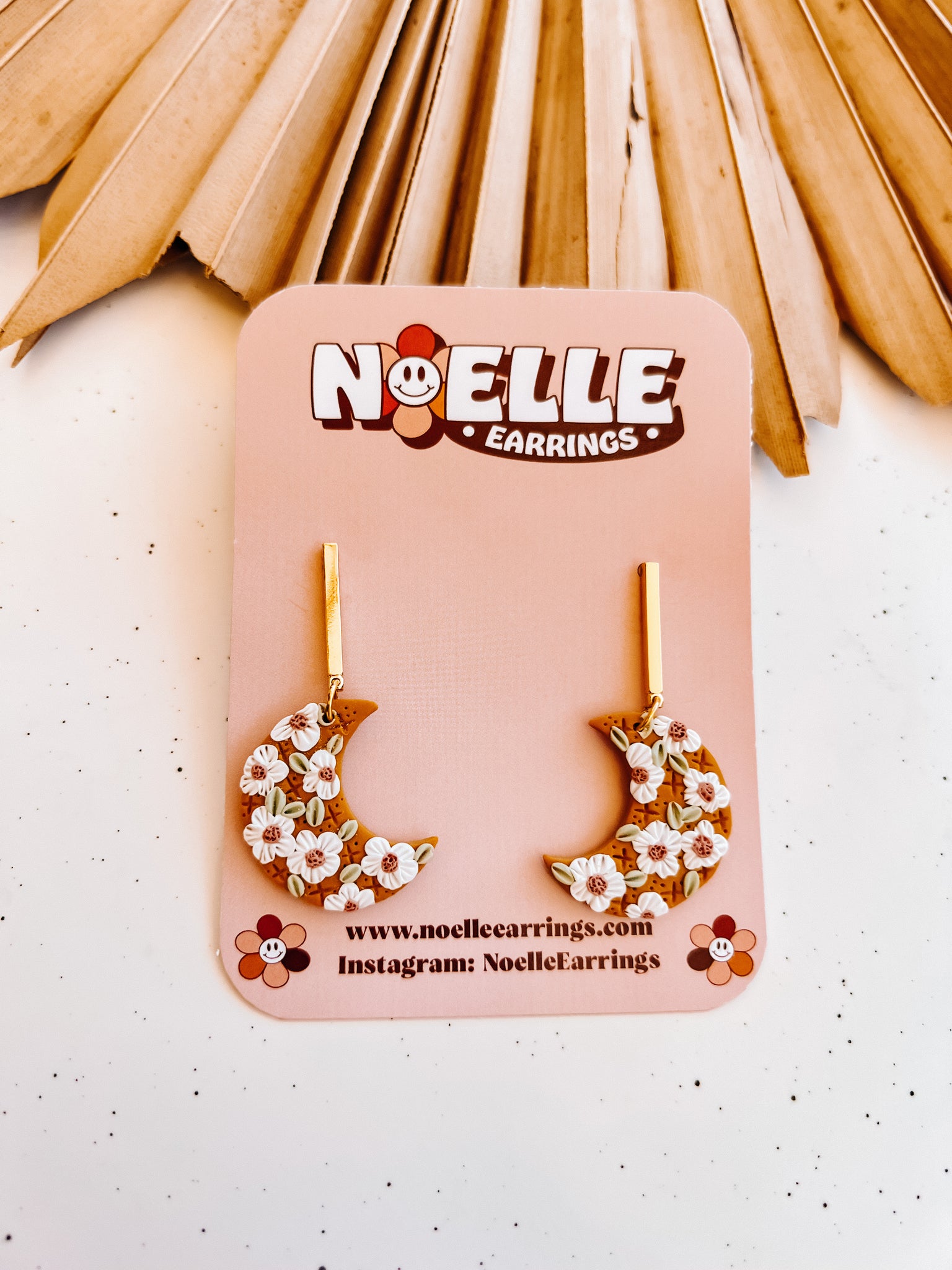 Cottage-Core Floral Moon Drops