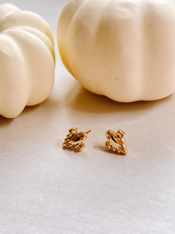 Gold Sheet Ghost Studs