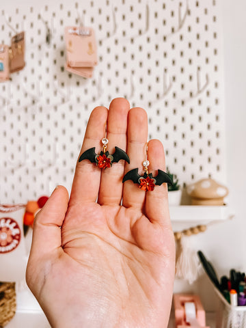 Floral Bat Earrings- 2025 Edition