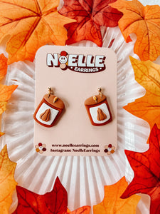 Pumpkin Candle Earrings