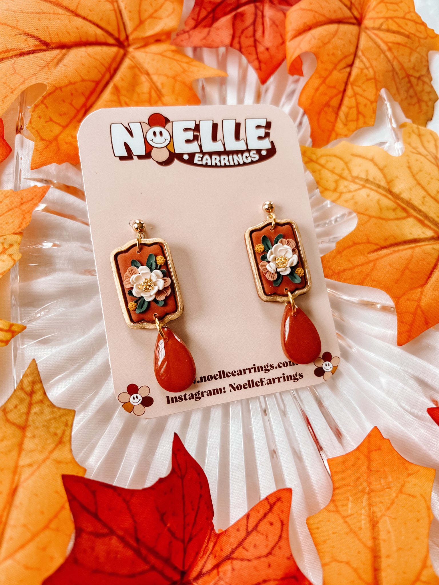 Fall Floral Dangles